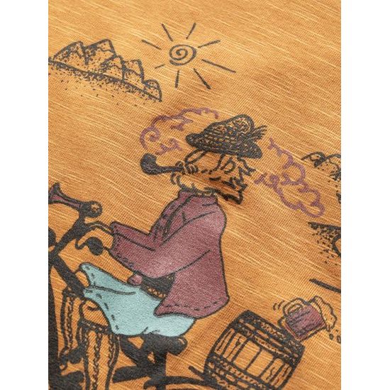 Triko Chillaz Tyrolean Trip orange brown
