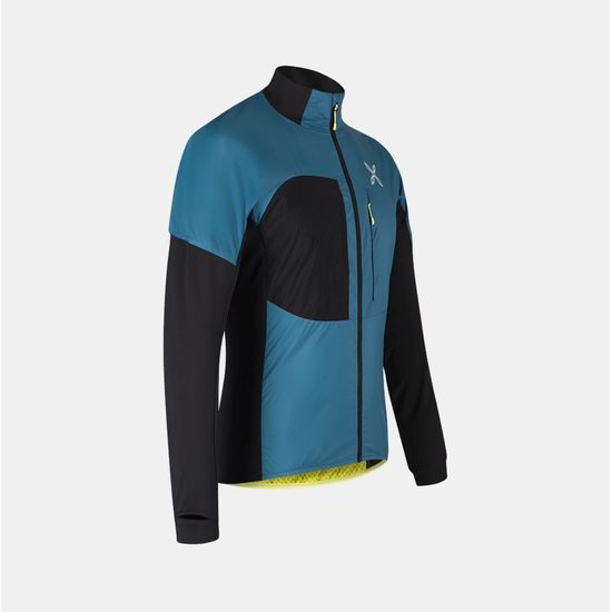 Pánská technická bunda Montura Traccia Octa maglia steel blue sunny lime