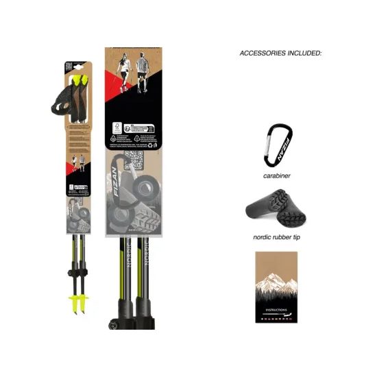 Skládací hole Fizan NordicWalking Speed Race grey