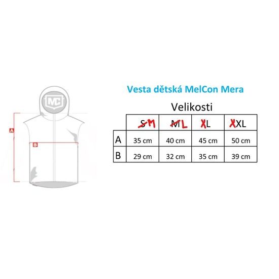 Dětská vesta MelCon Mera zelená