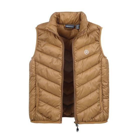 Dětská vesta Color Kids Quilted, packable, brown sugar