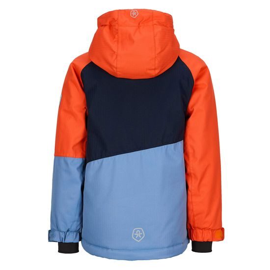 Dětská bunda Color Kids Ski Jacket Colorblock tangerine tango