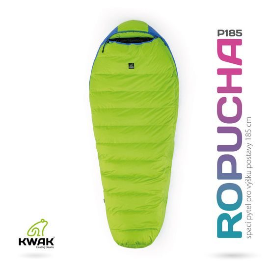 Spacák Kwak Ropucha P170cm Nano černá/červená I-zip + krycí léga