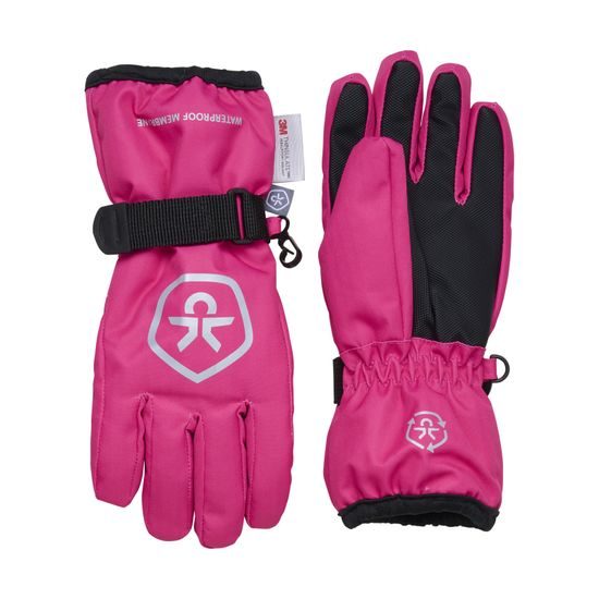 Dětské rukavice Color Kids Glowes Watterproof pink glo