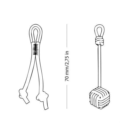 Přívěsek na klíče Fujfuj Knot Monkey fist