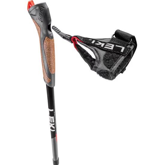 Skládací hole Leki NordicWalking Spin, black-silvergray-white