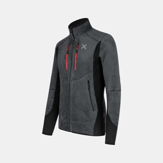 Pánská fleecová mikina Montura Nordic Fleece antracite/orange