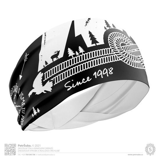 Čelenka Namche Climbing černá s bílou