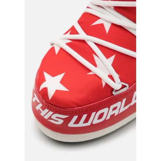 Boty Moon Boot Icon Retrobiker, 003 white stars