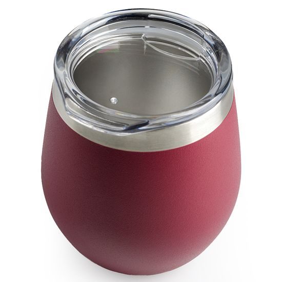 Hrnek GSI dvouplášťový Glacier Stainless Glass cabernet