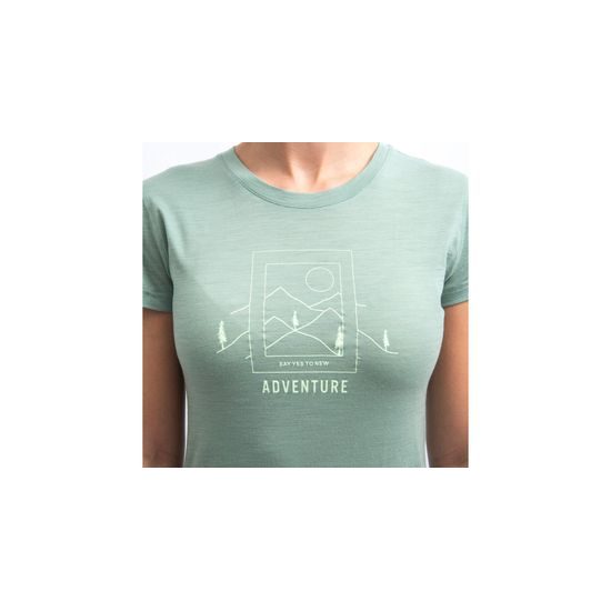 Dámské triko Sensor KR Merino Air Say Yes basil green