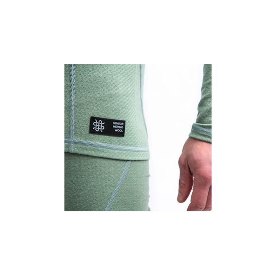 Pánské triko Sensor DR Merino Double Face basil green