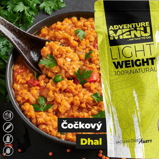 AdventureMenu LW Čočkový Dhal 77g