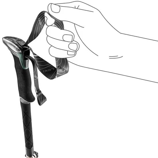 Skládací hole Leki Makalu FX Carbon naturalcarbon-malachite green-black