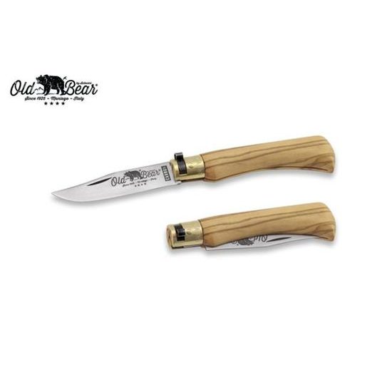 Kapesní nůž Antonini OldBear 9306/19_LU, carbon, olive wood, M
