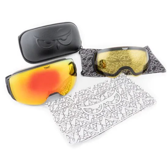 Lyžařské brýle Gnarly Owl Gnarnia Red x White