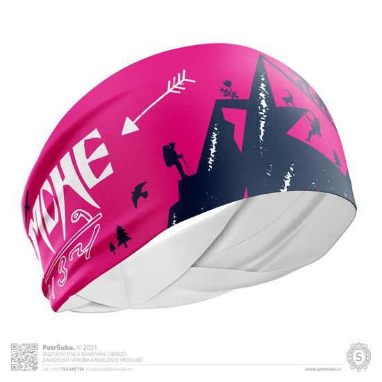 Čelenka Namche Mountain růžová