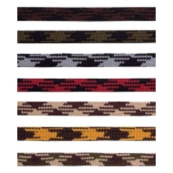 Tkaničky Tobby 7mm ploché red/black