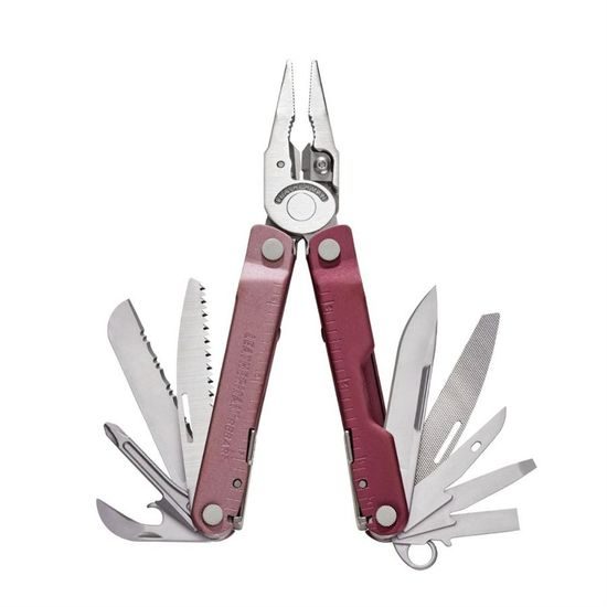 Multitool Leatherman Rebar heathered cranberry
