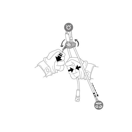 Smyčka odsedávací Petzl Connect Adjust červená