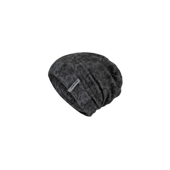 Čepice Sensor Merino Impress černá/skulls