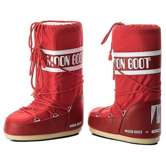 Juniorské boty Moon Boot Icon Nylon, 003 red