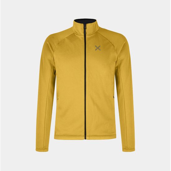 Pánská fleecová mikina Montura Fadis Grid Maglia mustard