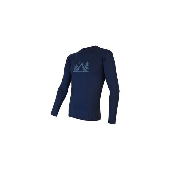 Pánské triko Sensor DR Merino Double Face CAMP deep blue