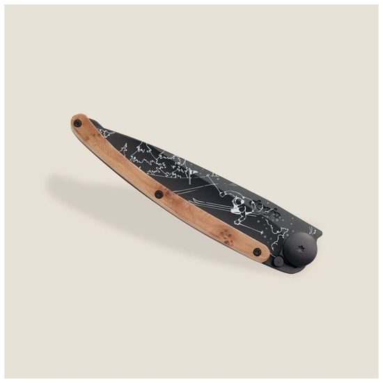 Nůž Deejo 1GB116 Tattoo black 37g Juniper wood Ski