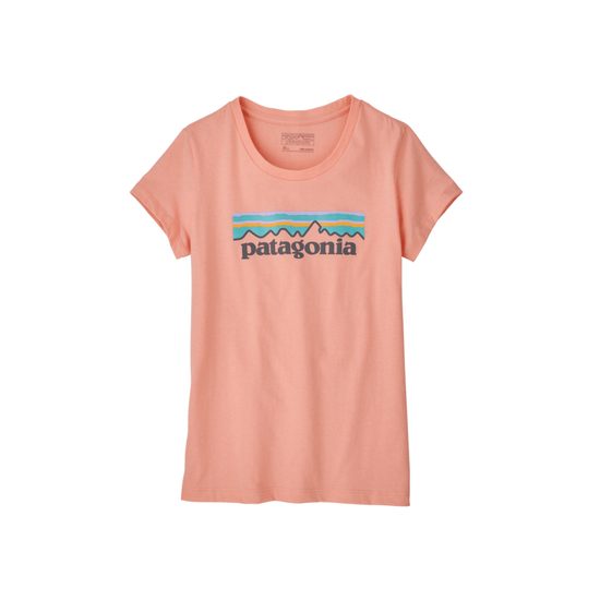 Dívčí triko Patagonia KR Girls Pastel P-6 Logo Organic T-shirt FLMP