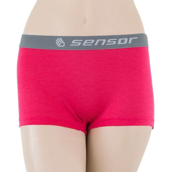 Kalhotky s nohavičkou Sensor Merino Active magenta