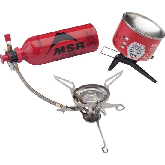 Vařič na benzín/plyn/kerosin MSR Whisperlite Universal Combo + láhev 590 ml