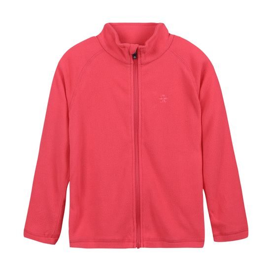 Dětská mikina Color Kids Fleece Jacket Full Zip - Rec, teaberry