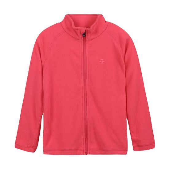 Dětská bunda Color Kids Fleece Jacket Full Zip - Rec, teaberry