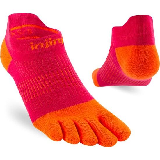 Prstové ponožky Injinji Run NoShow LW Coolmax chili