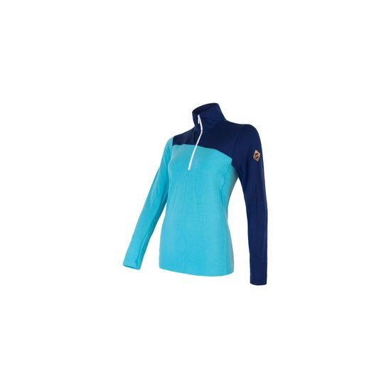 Dámské triko Sensor DR Merino Extreme Zip deep blue/modrá