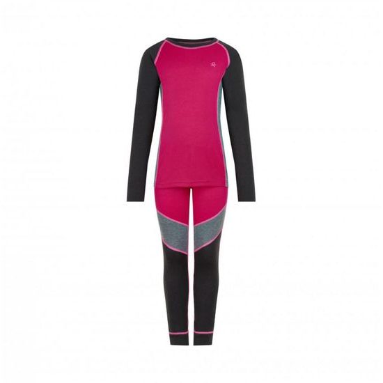 Set dětského funkčního prádla Color Kids Ski Underwear Colorblock festival fuchsia