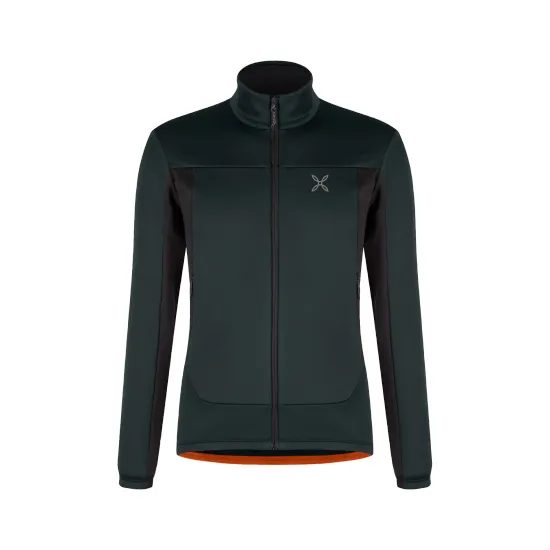 Pánská fleecová mikina Montura Pulse Maglia antracite/orange