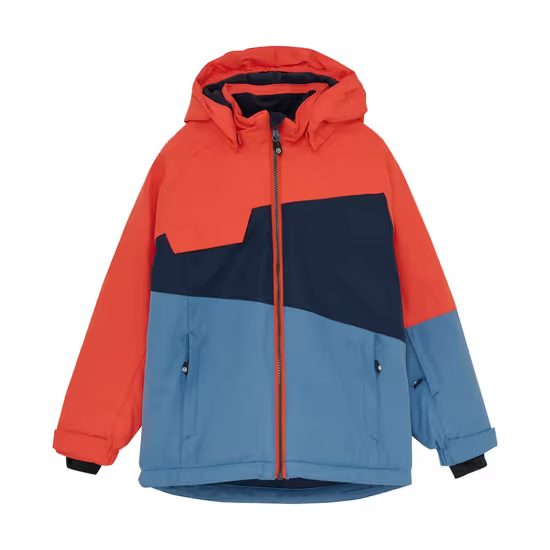 Dětská bunda Color Kids Ski Jacket Colorblock tangerine tango