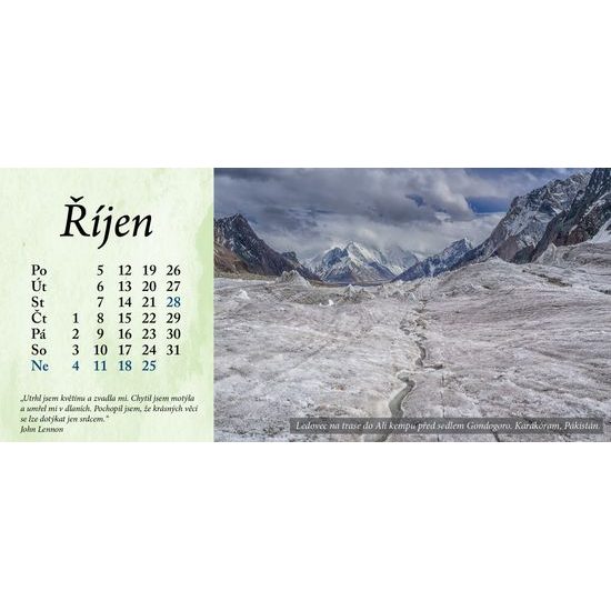 Kalendář 2026 stolní měsíční RT