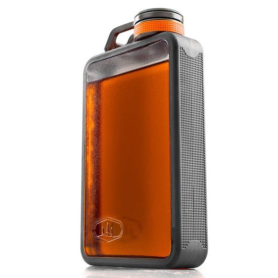 Láhev GSI placatka / likérka Boulder Flask 295ml orange