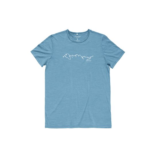 Pánské triko Devold KR Active Skyline Tee skyblue