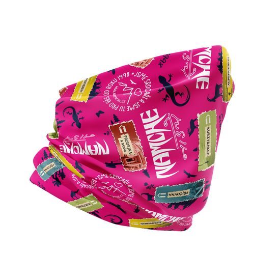 Šátek Namche Outdoor multifunkční růžový