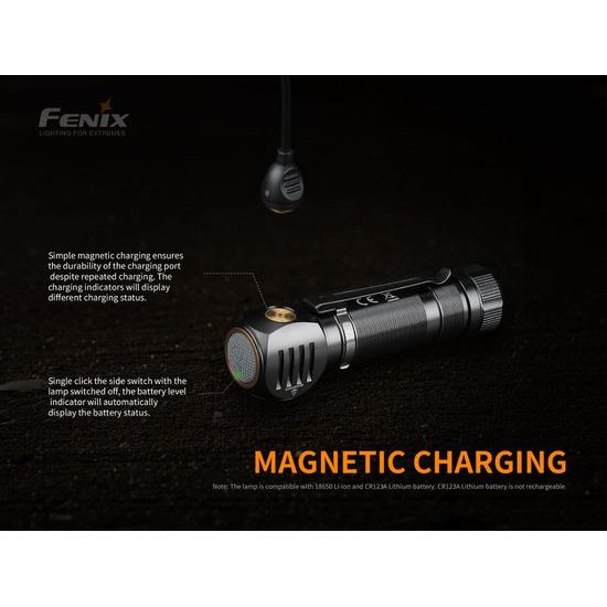 Nabíjecí čelovka Fenix HM61R Amber