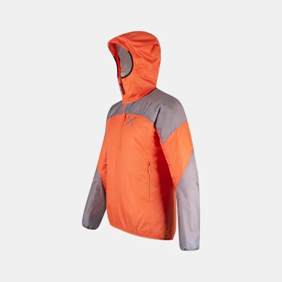 Pánská bunda Montura Vertigo Hybrid Hooded orange/mid grey