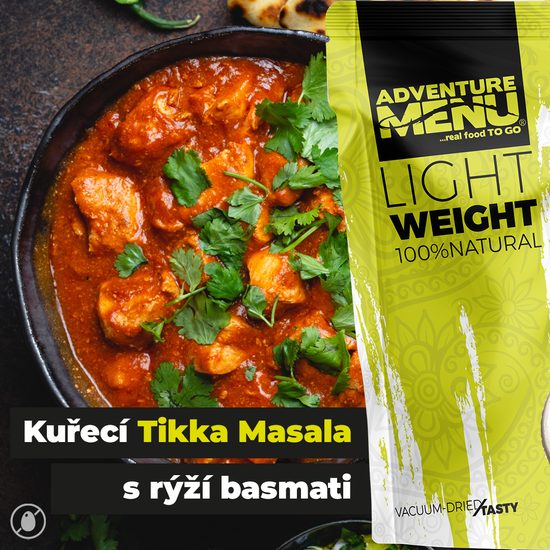 AdventureMenu LW Kuře Tikka Masala s rýží basmati 173g (velká porce)