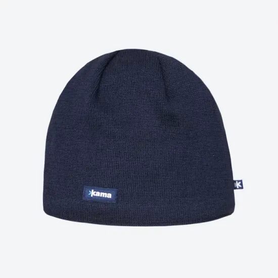 Čepice Kama Merino pletená AW19 tmavě modrá