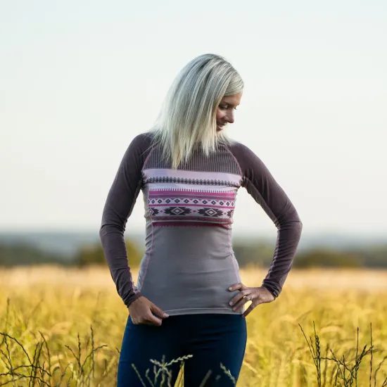 Dámské triko Bosa DR Merino Aztec