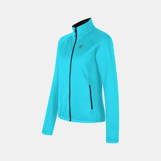 Dámská fleecová mikina Montura Fadis Grid Maglia turquoise