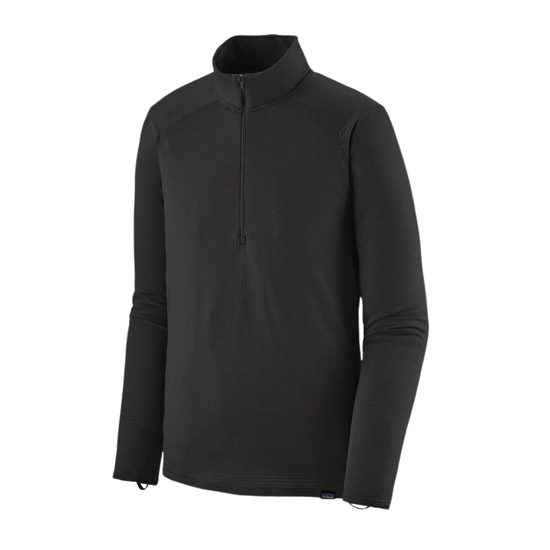 Triko Patagonia DR Cap TW Zip neck BLK